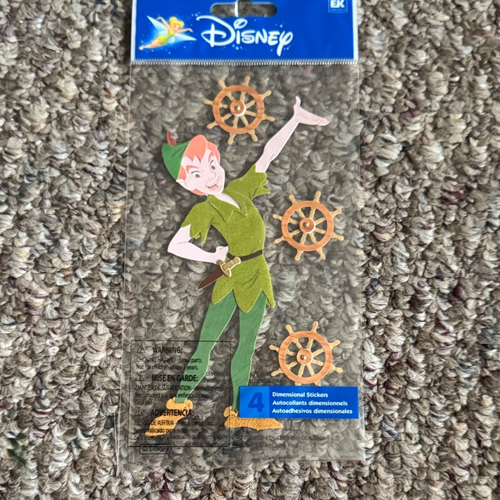 Disney Peter Pan Green and Tan Home Design Stickers